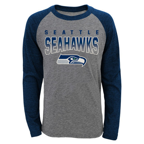 Seattle Seahawks NFL Gray L/S Youth Shirt - Dino's Sports Fan Shop