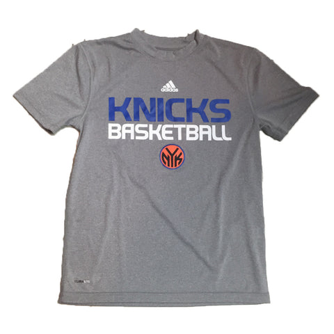 New York Knicks Adidas ClimaLite Basketball Practice Youth Shirt - Dino's Sports Fan Shop
