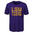 LSU Tigers Youth Gen2 Purple Dri-Fit Small Logo Shirt