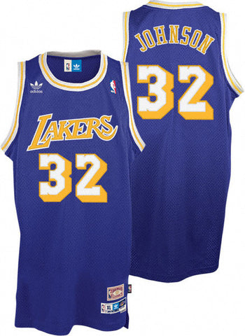 Magic Johnson #32 Los Angeles Lakers AdidasYouth Soul Swingman Road Jersey - Dino's Sports Fan Shop