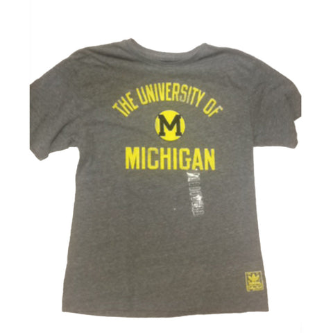 Michigan Wolverines Adidas Gray Soft Team Shirt - Dino's Sports Fan Shop
