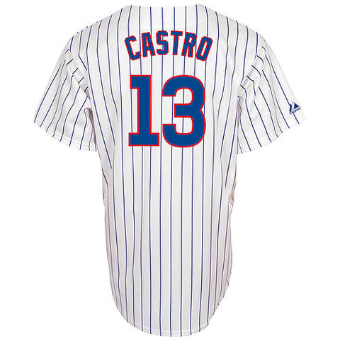 Starlin Castro #13 Chicago Cubs MLB Majestic Home Youth Replica Jersey - Dino's Sports Fan Shop