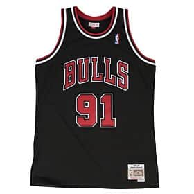 Dennis Rodman Adult Black Chicago Bulls NBA Jersey