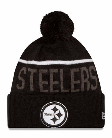 Pittsburgh Steelers New Era Black Sport Knit Hat - Dino's Sports Fan Shop