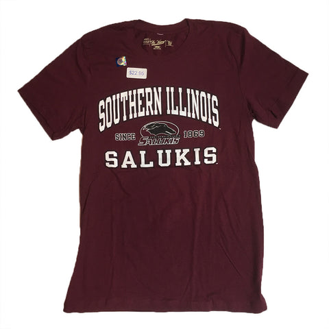 Southern Illinois Salukis Victory "Since 1869" Maroon Adult Shirt - Dino's Sports Fan Shop