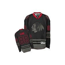 Free Shipping Newest Men's Skull Head Ice Hockey Jersey Chicago Blackhawks  88 Patrick Kane Jerseys Authentic Stitched Red Black