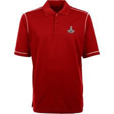 Chicago Blackhawks Antigua 2015 Stanley Cup Champions Red Adult Polo - Dino's Sports Fan Shop