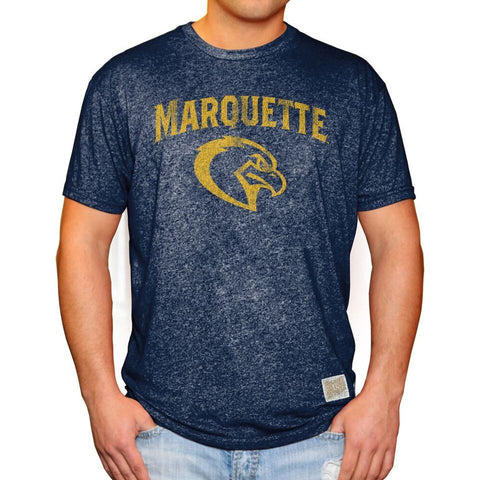 Marquette Golden Eagles Retro Brand Mock Twist Navy Men's Shirt