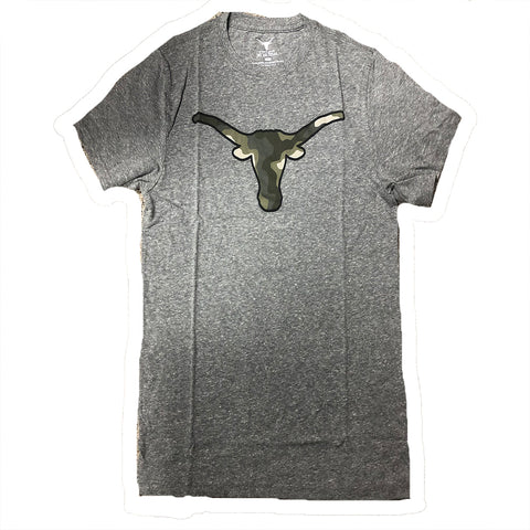 Texas Longhorns Authentic Apparel Adult Gray Shirt w/ Camo Logo