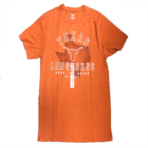 Texas Longhorns Authentic Apparel Orange State of Texas Adult Shirt