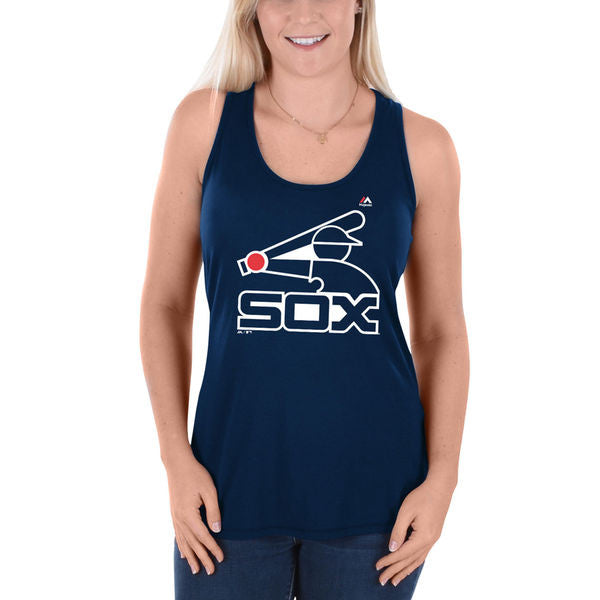 Baseballism Get Your Peanuts! Women's Warm-Up Tee - Chicago White Sox Large