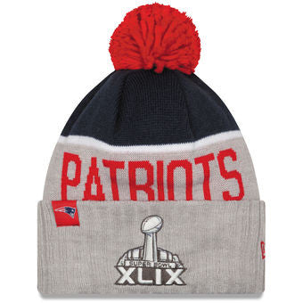 New England Patriots New Era Super Bowl XLIX Sport Knit Hat - Dino's Sports Fan Shop