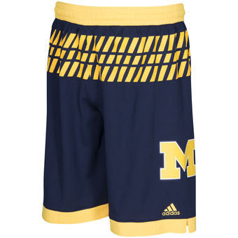 Michigan Wolverines Adidas Adult March Madness Shorts - Dino's Sports Fan Shop