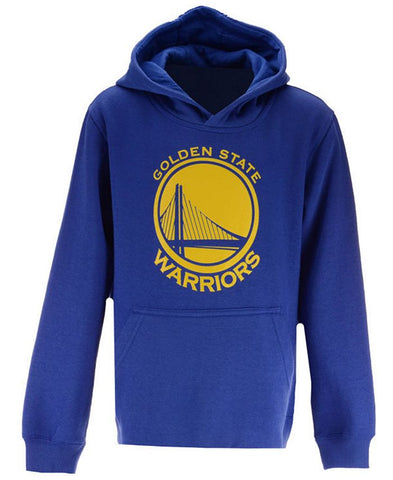 Golden State Warriors Youth Primary Logo Blue Hoodie