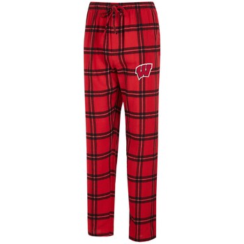 Wisconsin Badgers Concept Sports Black Homestretch Adult Pajama Pants