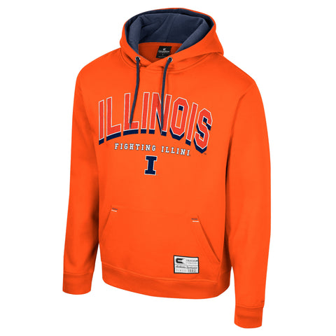 Illinois Fighting Illini Adult Orange Sweatshirt Hoodie
