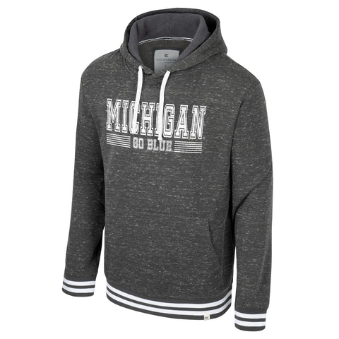 Michigan Wolverines Adult Dark Gray Colosseum Hoodie Sweatshirt