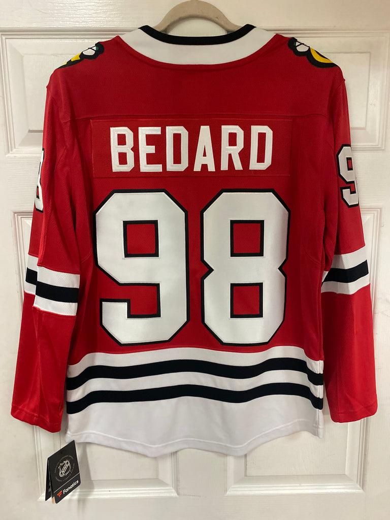 Chicago Blackhawks Connor Bedard #98 Red Premier Stitched Jersey