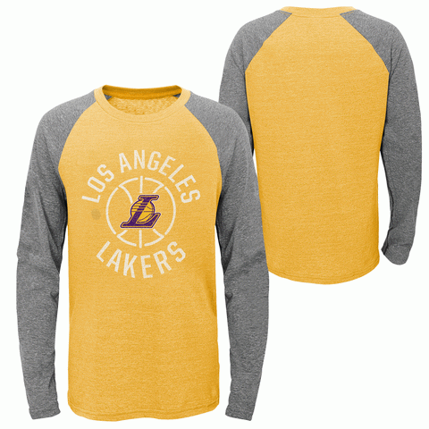 Los Angeles Lakers Youth NBA Long Sleeved Two Tone Shirt