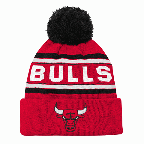 Chicago Bulls NBA Youth Boys One Size Fits Most with Pom