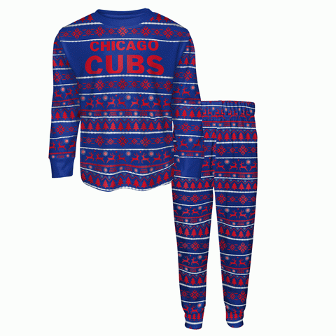 Chicago Cubs 2-Piece Holiday Pajama Set