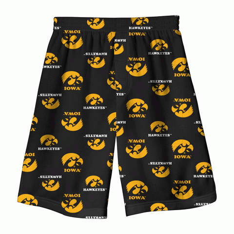 Iowa Hawkeyes Youth Pajama Shorts Sizes 8-20