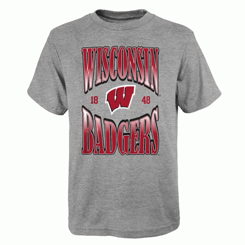 Wisconsin Badgers Youth Gray Shirt