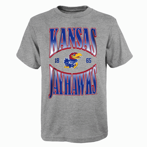 Kansas Jayhawks Youth Gray Shirt