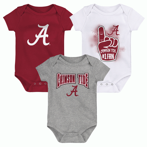 Alabama Crimson Tide 3-Piece Creeper Set