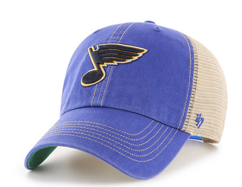 St Louis Blues Adult 47 Brand Trawler Clean Up Adjustable Hat