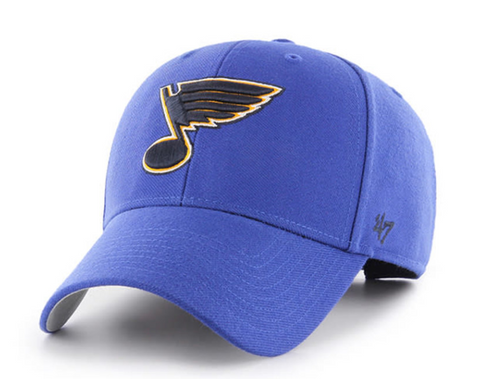 St Louis Blues Adult 47 Brand Royal MVP Adjustable Hat