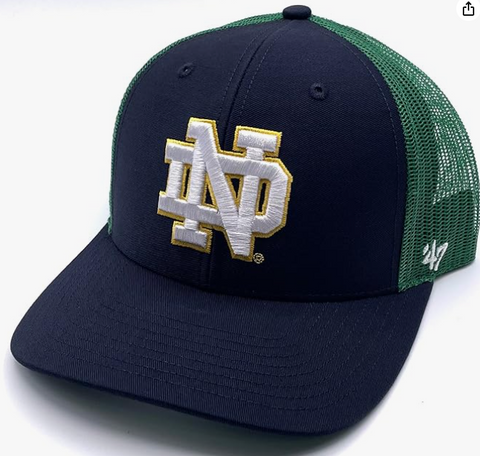 Notre Dame Fightin Irish 47 Brand Stand Alone Snapback Adjustable Trucker Hat