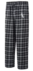 White Sox Adult Plaid Pajama Pants