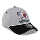 Men's Chicago Bears New Era Gray 2025 NFC North Division Champions Locker Room Trophy Collection 9FORTY Adjustable Hat