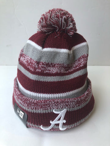 Alabama Crimson Tide New Era One Size Fits All Winter Hat With Pom