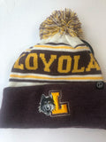 Loyola Ramblers Finish Line Style Winter Hat With Pom