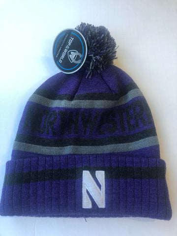 Northwestern Wildcats Top Of The World Buddy Winter Hat