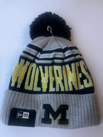 Michigan Wolverines New Era Gray Winter Hat