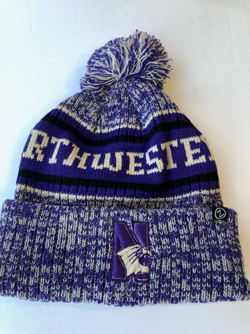 Northwestern Wildcats University Springfield Style Zephyr Winter Hat