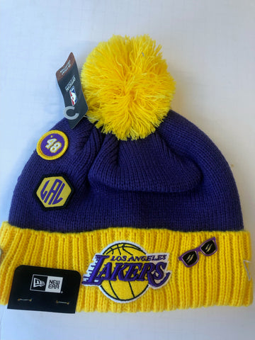 Los Angeles Lakers New Era NBA 2018 Draft Knit Winter Hat