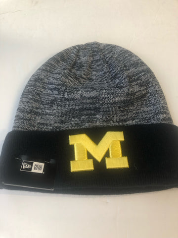 Michigan Wolverines New Era Team Rapid Winter Hat No Pom
