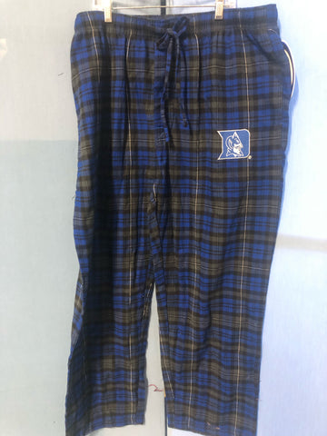 Duke Blue Devils Adult Plaid Pajama Pants