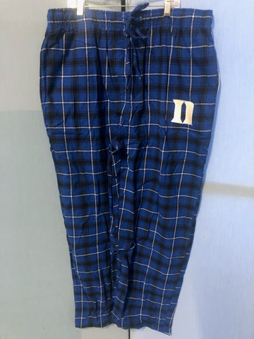 Duke Blue Devils Adult Plaid Pajama Pants