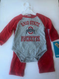 Ohio State Buckeyes Infant 2-Piece Onesie Pajama Set