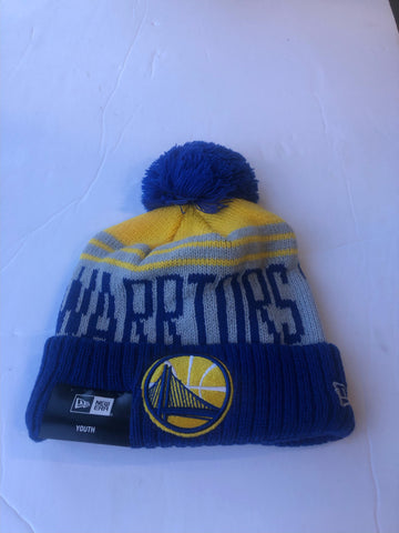 Golden State Warriors New Era Youth Winter Hat