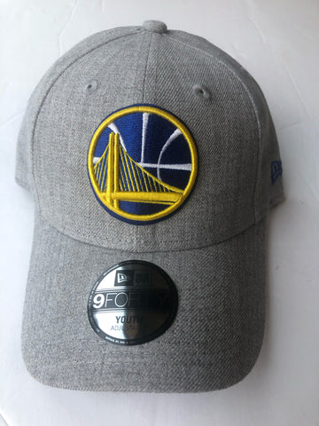 Golden State Warriors New Era Gray Junior Snapped Youth Snapback Adjustable Hat