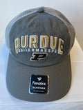 Purdue Boilermakers Fanatics Storm Gray Snapback Adjustable Hat