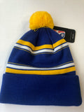 Golden State Warriors Youth Winter Hat With Pom