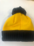 Michigan Wolverines New Era Navy and Gold Winter Hat with Pom
