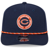 Men's Chicago Bears New Era 2024 Sideline Navy Secondary 9SEVENTY Adjustable Hat